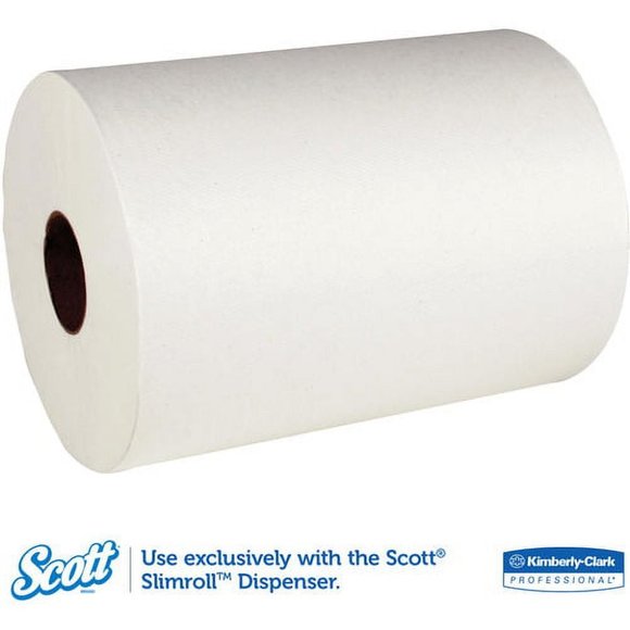 Scott Control Slimroll Hard Roll Paper Towels 8" x 580 ft - White - Absorbent - - Picture 5 of 7